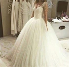 ANGELSBRIDEP милое бальное платье свадебное платье Vestido De Noiva модное платье принцессы с аппликацией и бисером вечерние свадебные платья