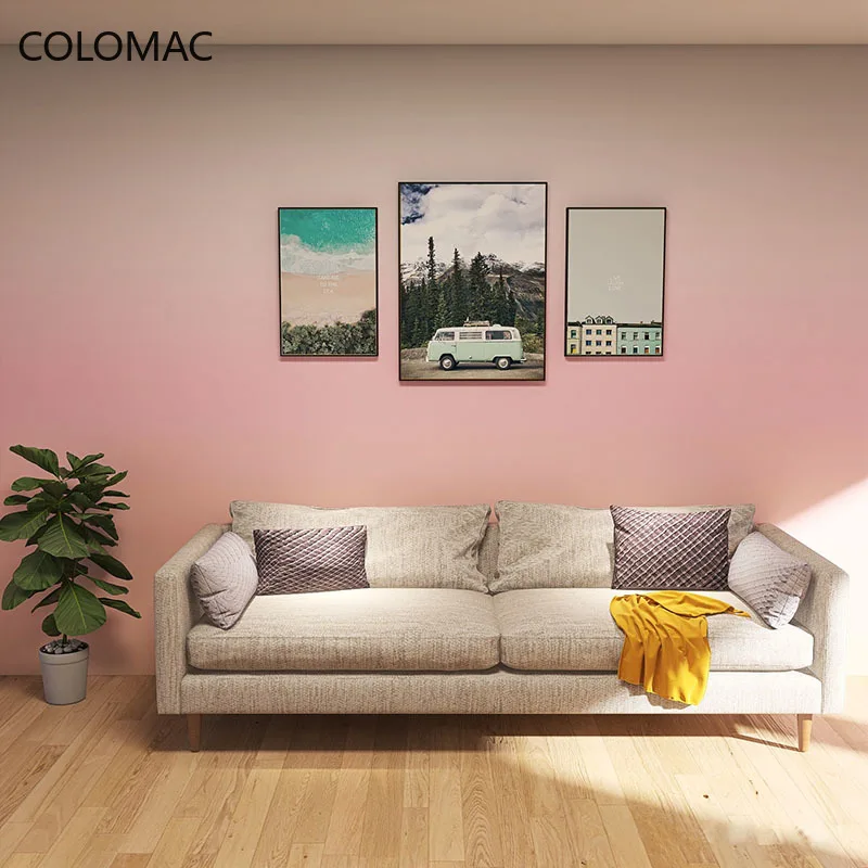 

Colomac Custom 3d Nordic Self-adhesive Gradient Color Sofa Background Wall Clothing Store Wallpaper Dropshipping