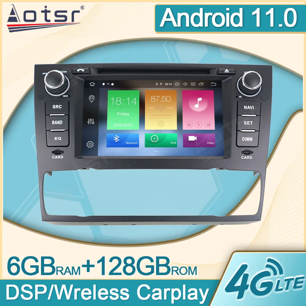 

6 + 128G Android для BMW 3 серии E90 E91 E92 2004 2005 2006 - 2012 Автомагнитола мультимедийный плеер Авто видео GPS навигация головное устройство DPS