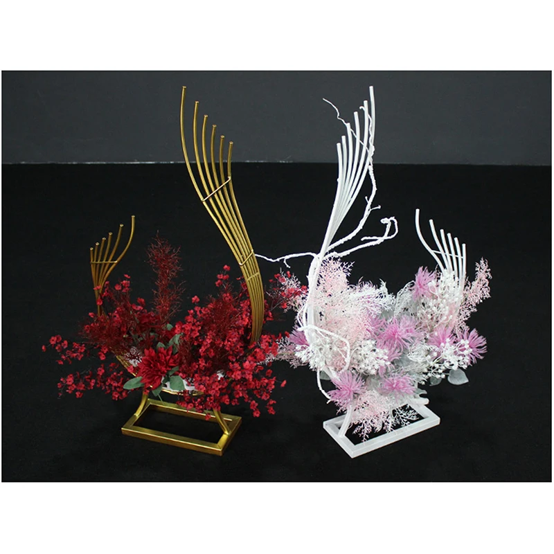 Искусственные цветы павлина изогнутые подставка для композиции свадебные