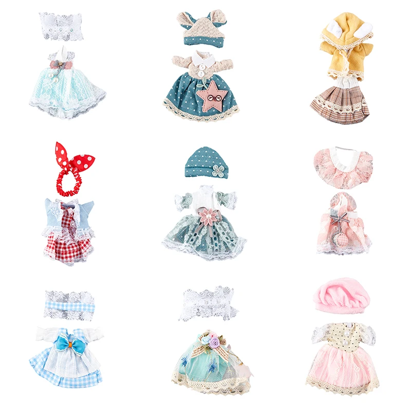

For 16-19CM Girls Doll Dress Up Skirt Clothes Doll Play House Girl Toy Accessory