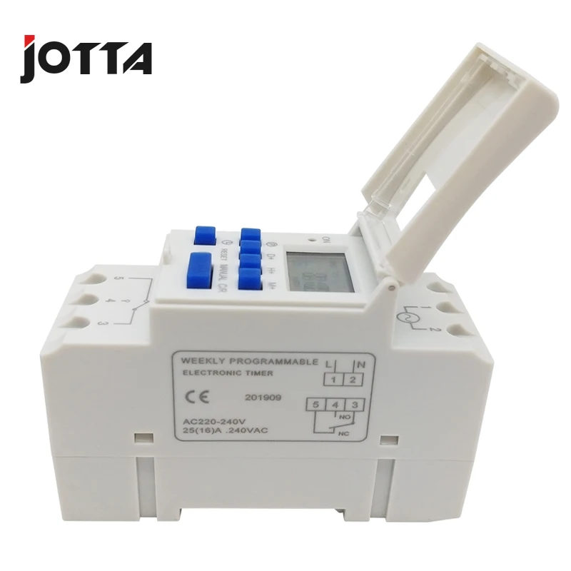 THC 15A 12V 24V 110V 220V Цифровой ЖК-дисплей недельный программируемый цифровой таймер переключатель реле времени