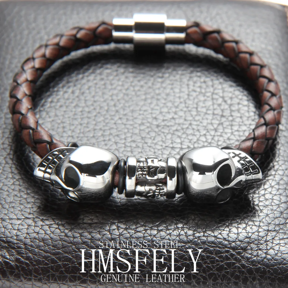 HMSFELY 6 мм веревка из натуральной кожи для DIY браслет для изготовления ювелирных изделий Плетеный серый коричневый кожаный шнур фурнитура Аксессуары, браслеты