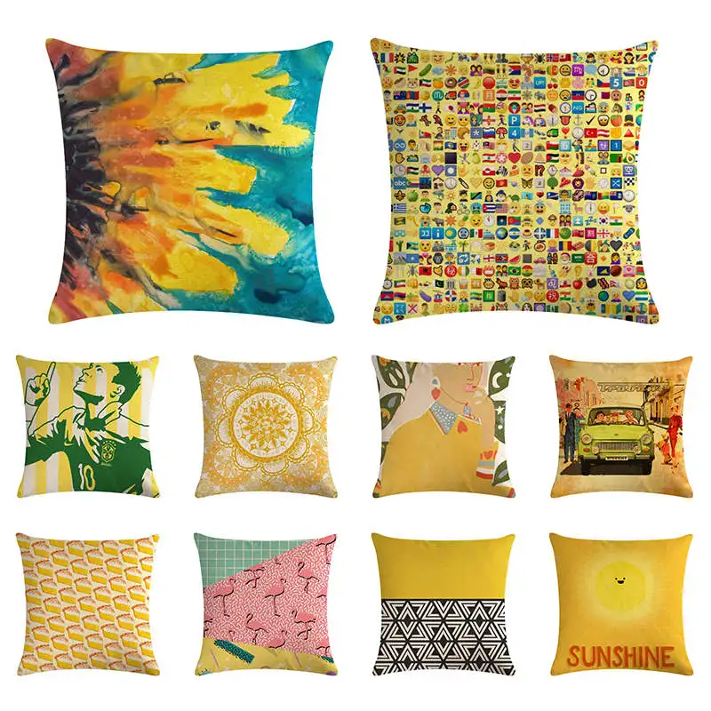 Девушки мультфильм шаблон чехол для подушки личность Подушка с Фламинго Чехол