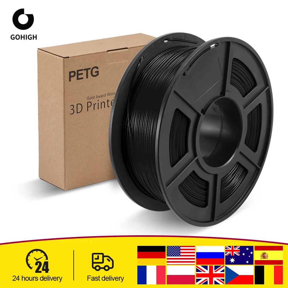 

Филамент для 3D-принтера JAYO 1,75 мм, ПЭТГ, 1 кг, с катушкой, Филамент ПЭТГ 100%, без пузырьков, материал для 3D-печати