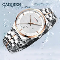 cadisen original brand date automatic self wind watch men stainless steel 5atm waterproof mechanical watch for men clock relogio