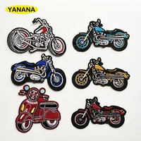 motorcycle badges embroidered for clothing diy stripes applique clothes stickers iron on creative badges parches