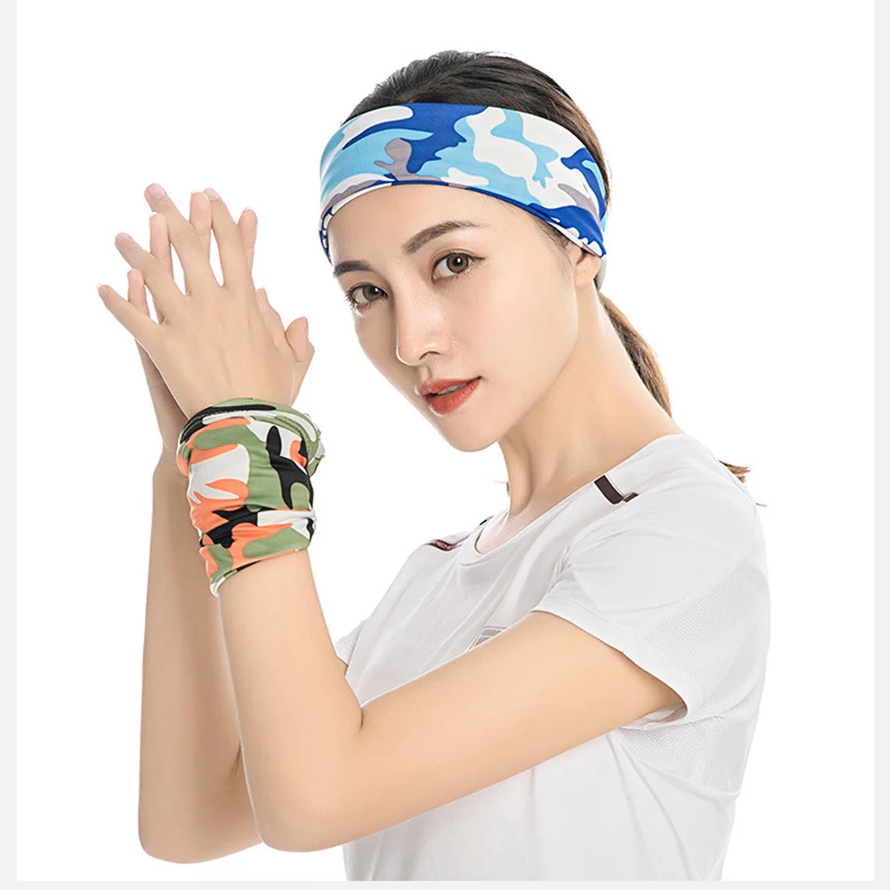 1 шт. Камуфляжный походный шарф для мужчин и женщин Реверсивный Тюрбан повязка на