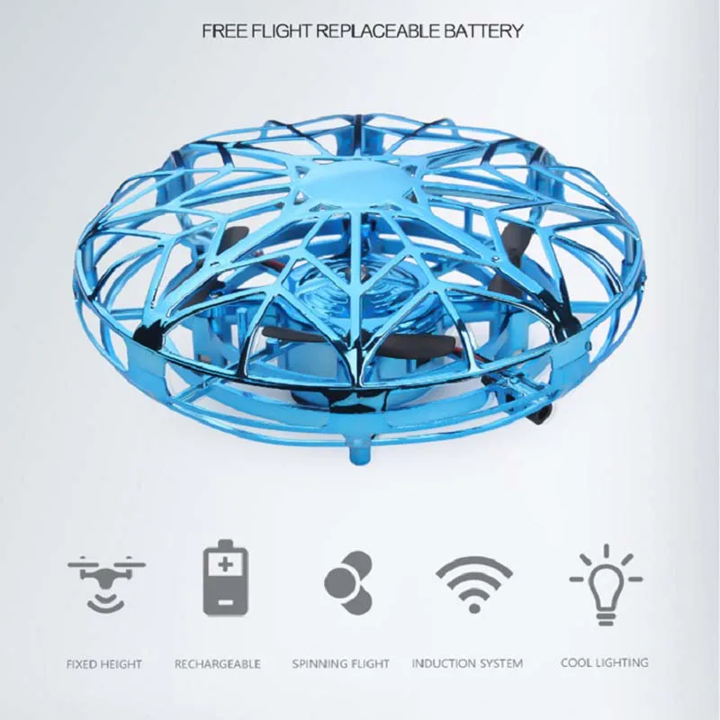 Tonke мини-Дрон НЛО ручной вертолет Квадрокоптер Дрон инфракрасный индукционный