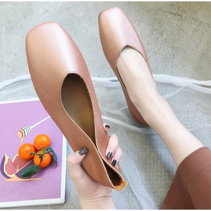 

Dropshipping Comfort Loafers Ladies Sandals Shallow Shoes Elegant Female Summer Women Flats Shoes Soft PU Slip On Casual Shoes