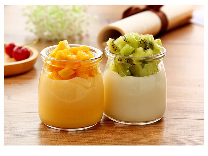 6 шт. бутылка желаний мини йогурт Пудинг Стеклянная банка молоко желе сковорода