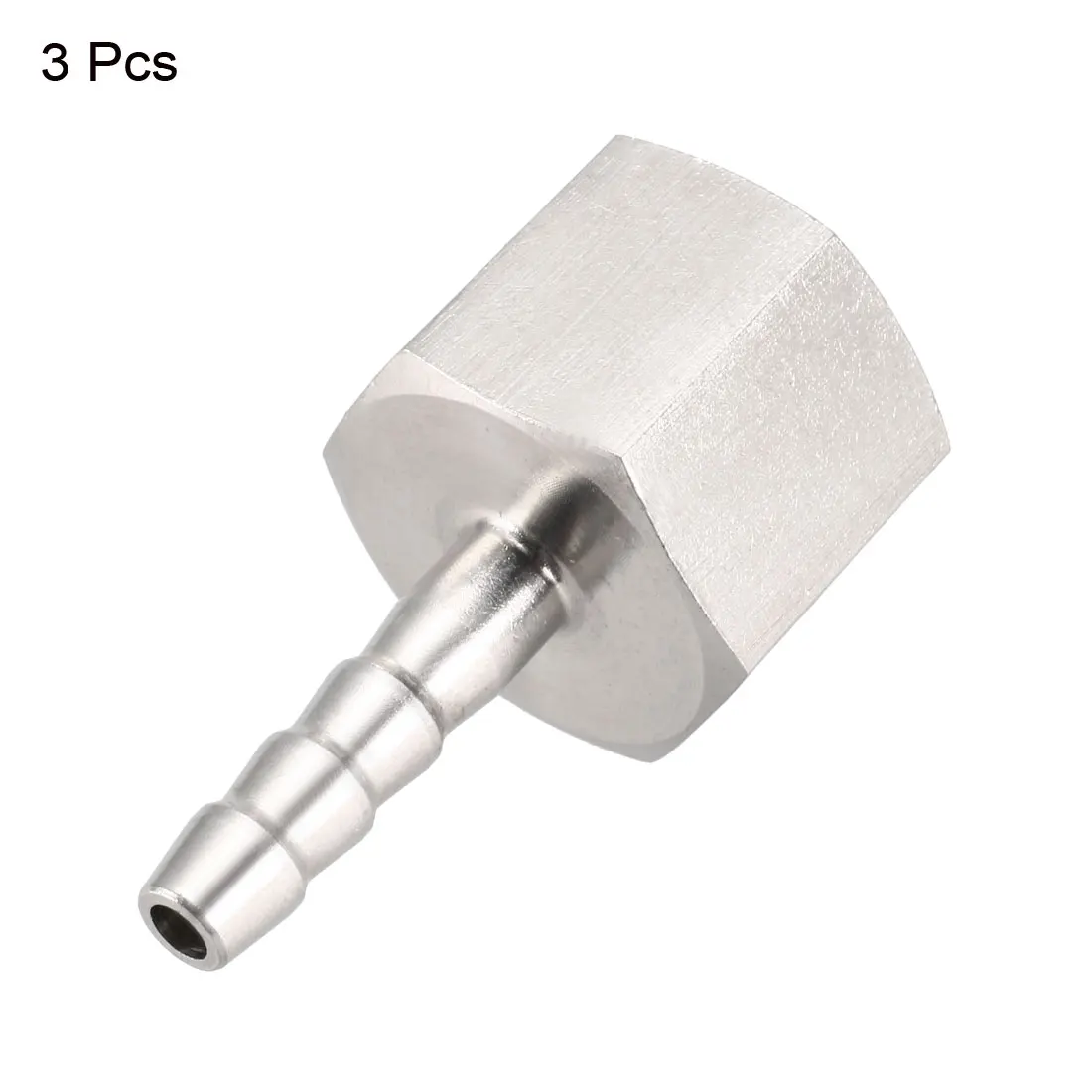 

uxcell 3pcs Stainless Steel Barb Hose Fitting Connector Adapter 6mm Barbed X PT3/8 Female Pipe