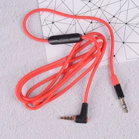 replacement 3 5mm audio cable inline remote mic microphone headset for qc3 headphones for auxcord beats solostudioearphones