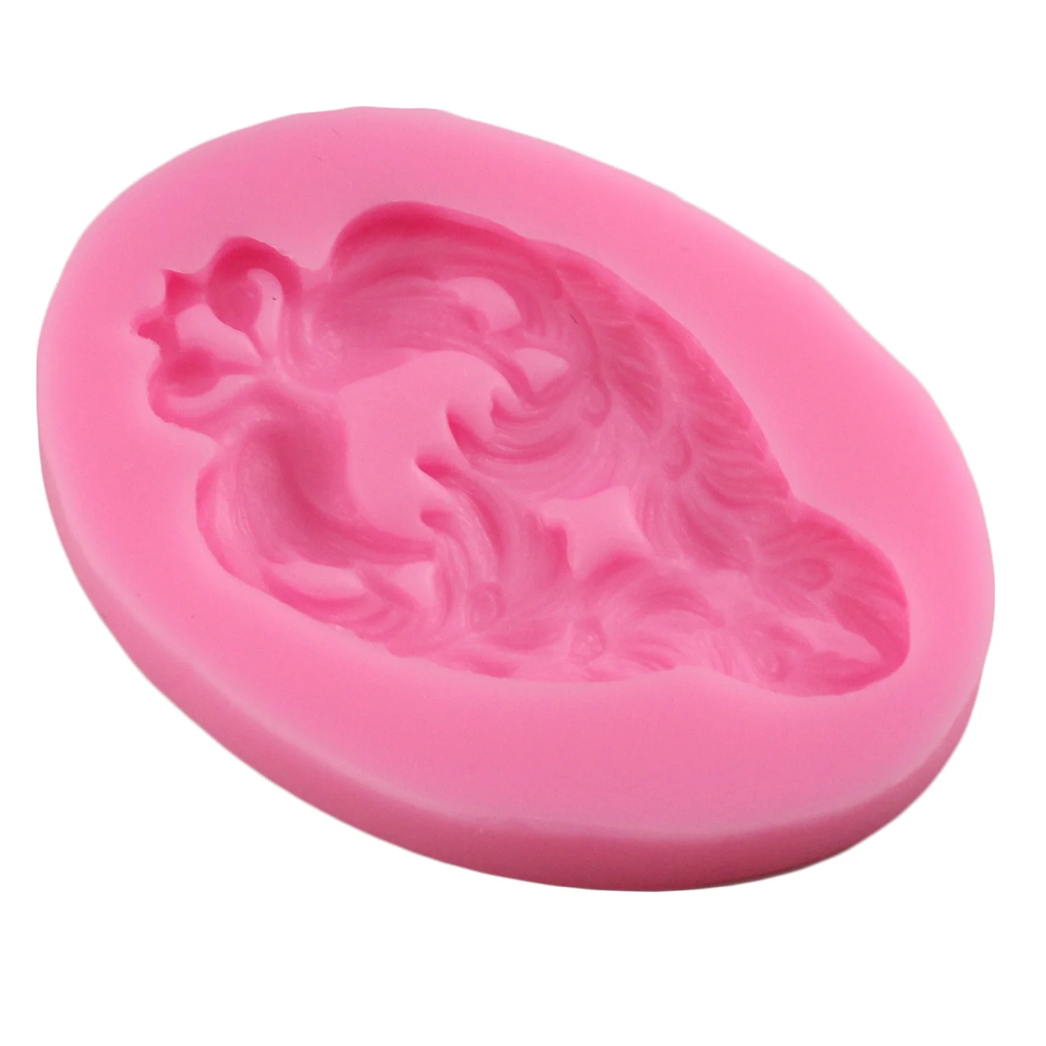 Силиконовая форма с объемной каймой павлина рельефное украшение для кекса