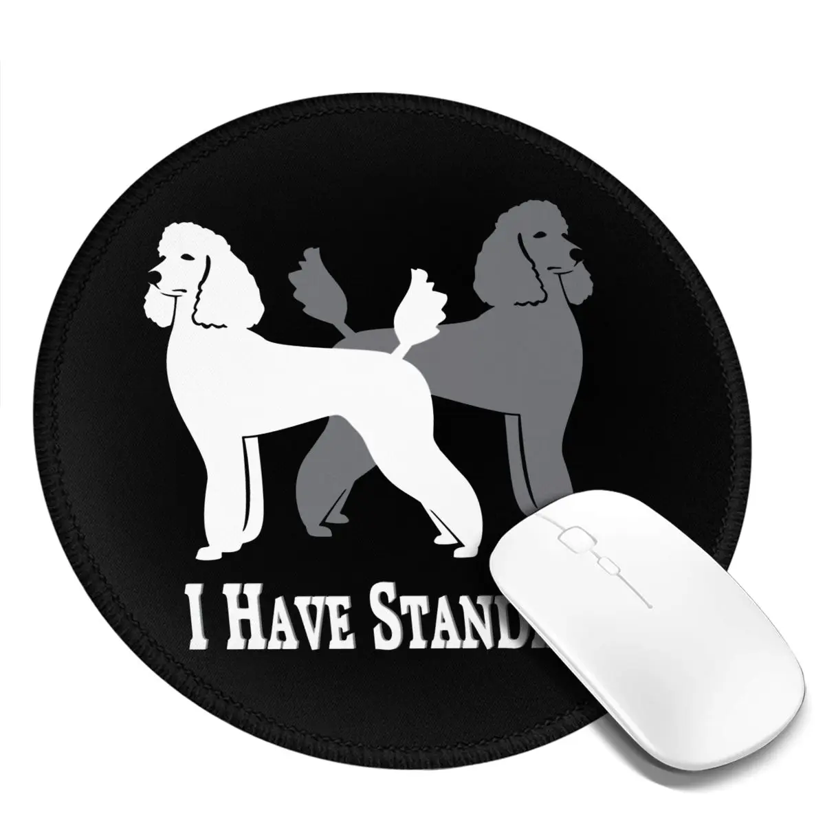 Коврик для мыши в виде пуделя у меня есть стандартные s пуделы На Redbubble офисный