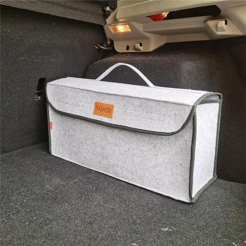 

Car Trunk Organizer Car Storage Bag Cargo Container Box Multi-Pocket Fireproof Stowing Tidying Holder Accessories