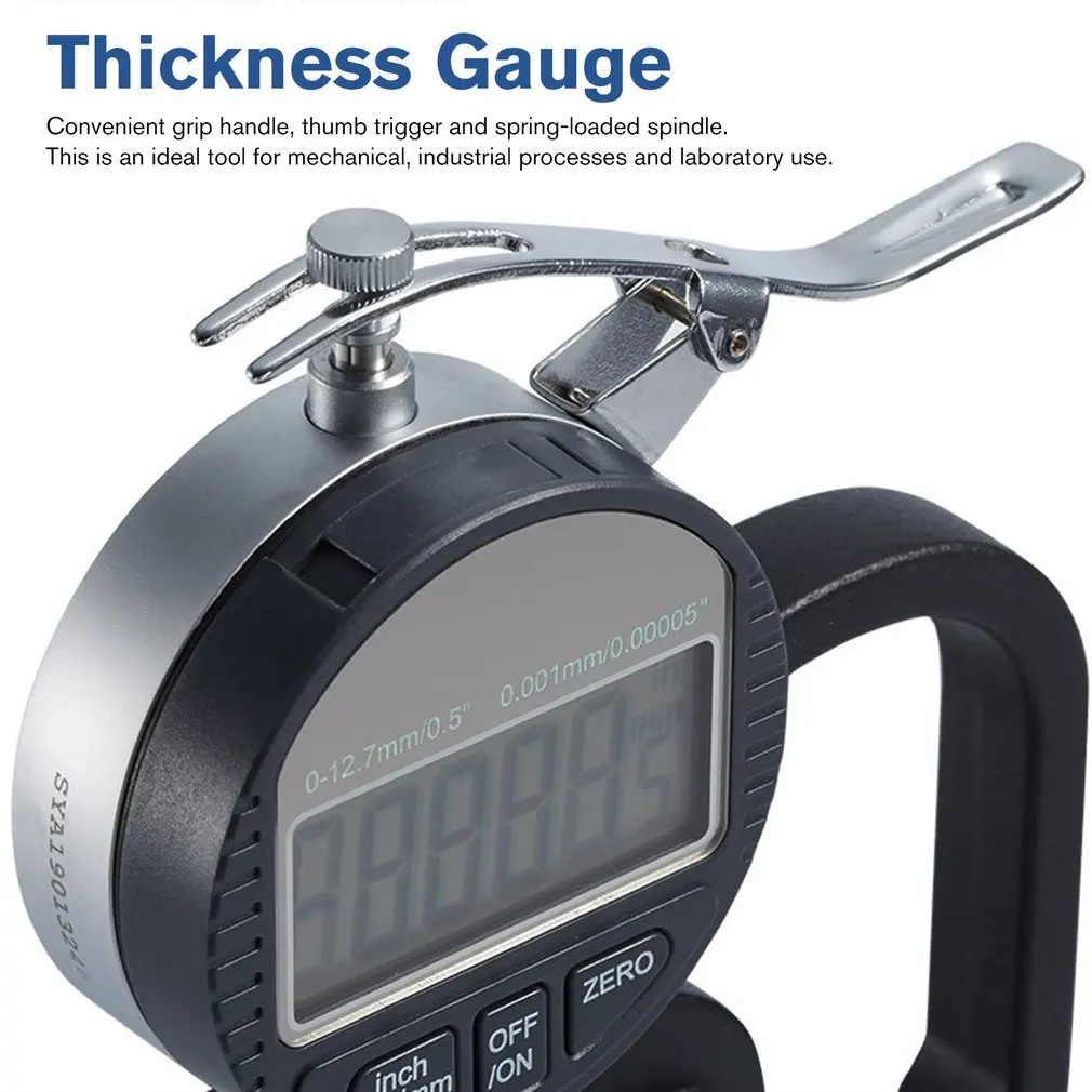 Цифровой дисплей толщиномер плоская головка измерительная бумажная пленка 0-10