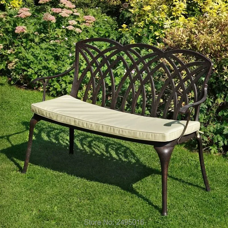 51 дюймовая садовая скамейка для внутреннего двора уличная мебель литой