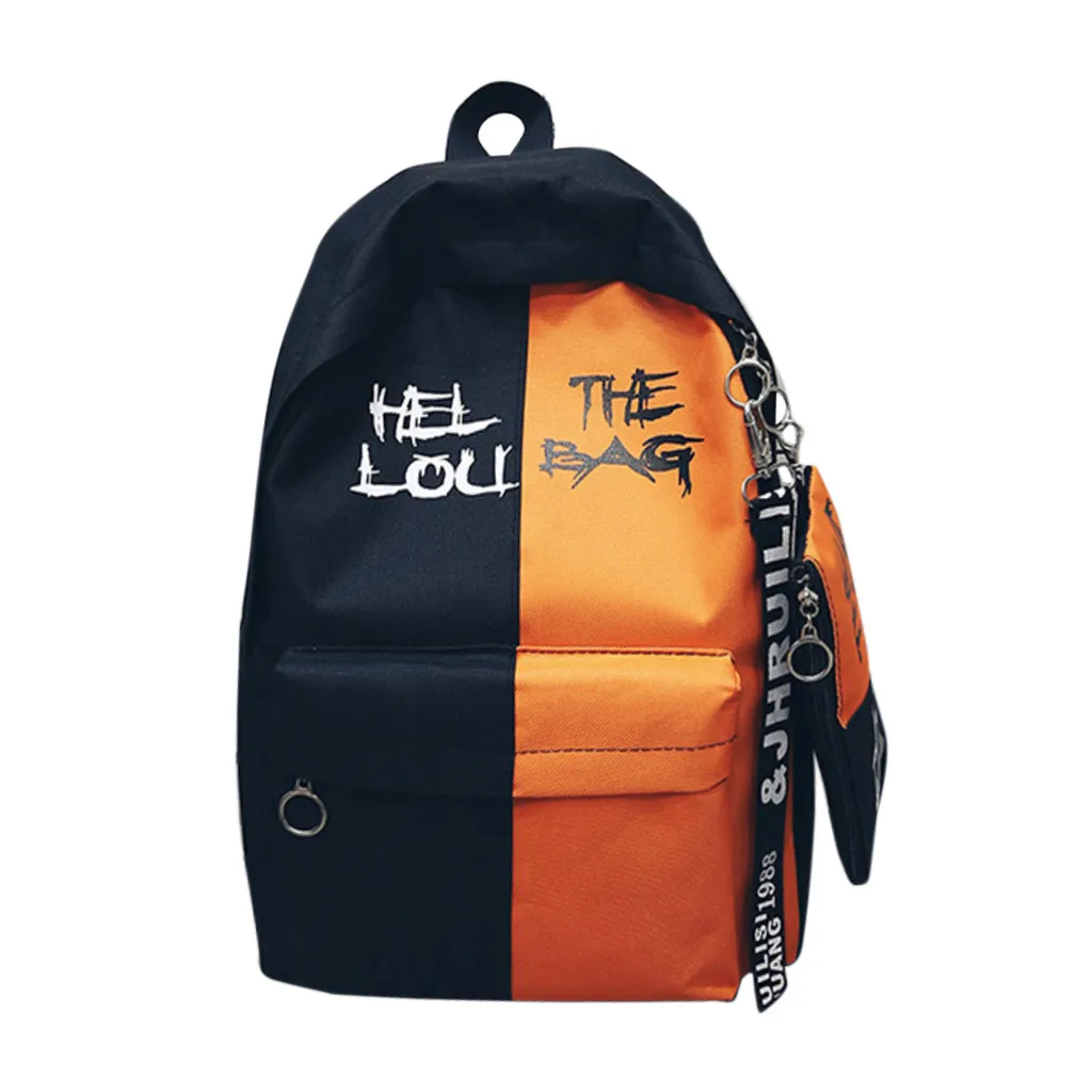 2019 Новая мода женщин большой емкости кампуса личности рюкзаки с пенал для