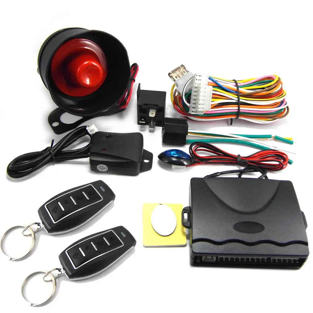

CHADWICK 802B-8208 One Way Car Alarm System With Siren For 12V DC Vehicle Which Has Central Door Lock System