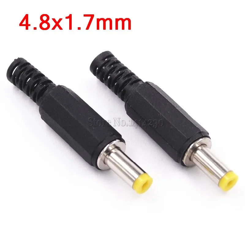 

10Pcs DC Plug Male Electrical Socket Outlet DC Outlet 4.8X1.7MM 4.8*1.7
