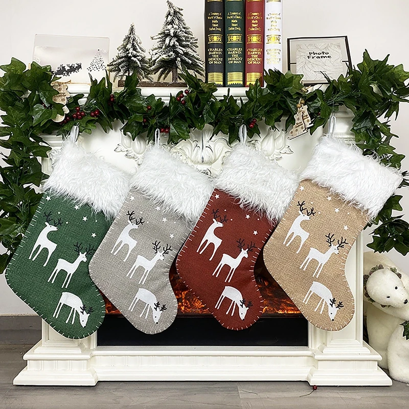 Санта печенья мешок подарок Рождественский Декор для дома 2020 орнамент Noel Navidad Natal