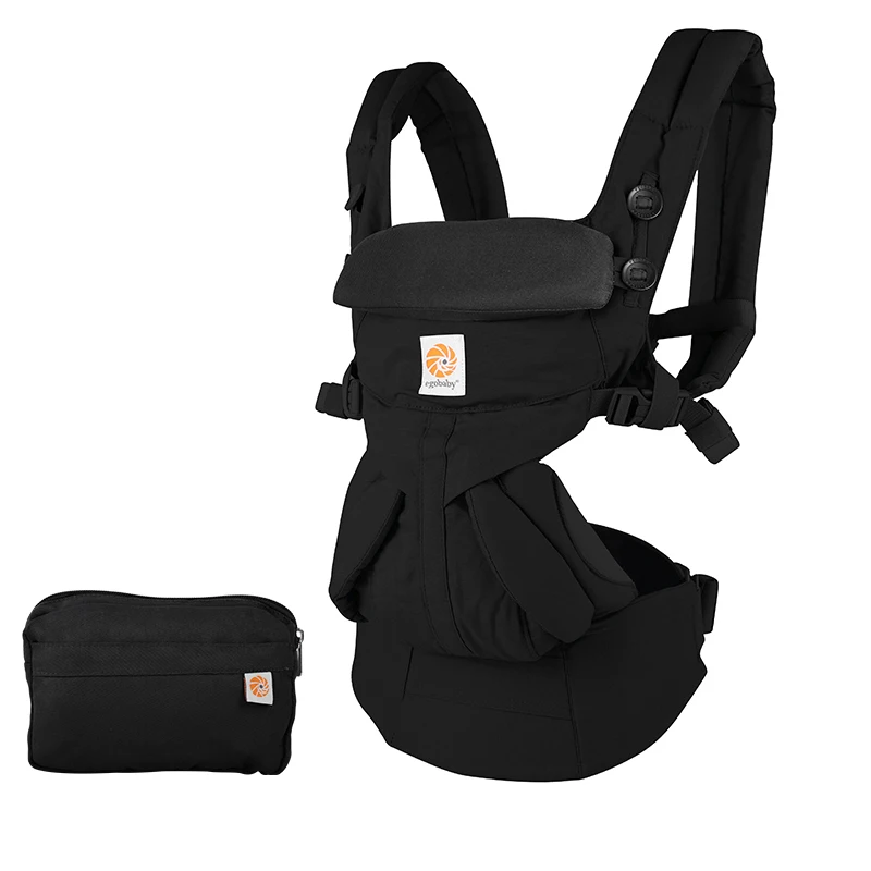 Egobaby omni 360, слинг для малышей, многофункциональный, дышащий, переноска для новорожденных, удобное приспособление для переноски, слинг, рюкзак, детская коляска - Цвет: omni-black