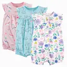 2 шт. в упаковке, детские комбинезоны для девочек и для мальчика, с коротким рукавом комбинезон летний костюм для малышей; Комбинезоны для подвижных игр; Одежда для малышей