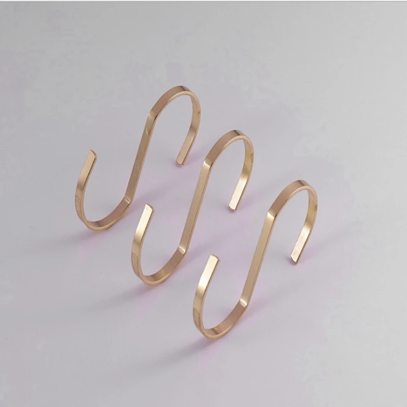 

4 Pcs Christmas Hooks for Stockings & 10 Pcs S-Shaped Hook