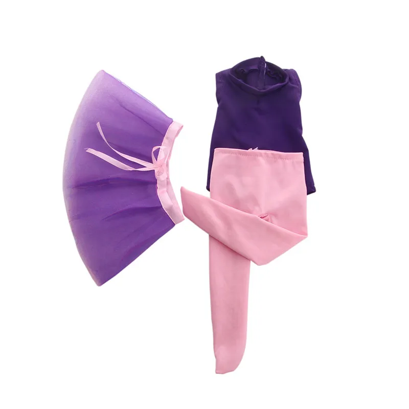 LUCKDOLL балетный костюм Пряжа юбка подходит 18 дюймов Американский 43 см Кукла одежда аксессуары, игрушки для девочек, поколение, подарок на день рождения