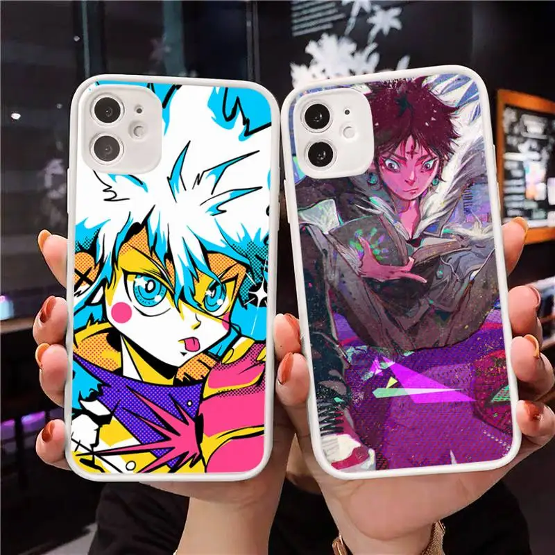 

Hunter x Hunter Phone Case Matte Transparent for iPhone 7 8 11 12 s mini pro X XS XR MAX Plus Clear mobile bag Anime Cartoon