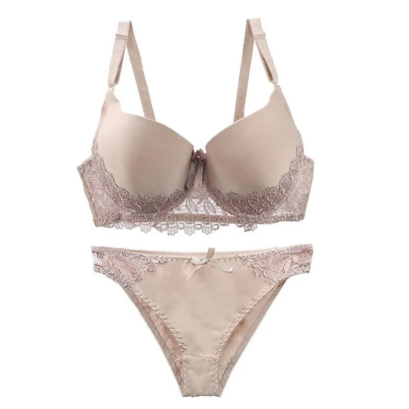 Женское нижнее белье комплект сексуального кружевного бюстгальтера с вышивкой