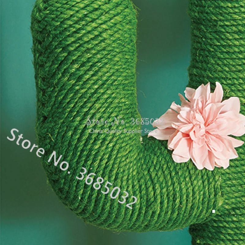 Когтеточка в форме кактуса натуральная сизальная кошачья скалолазание