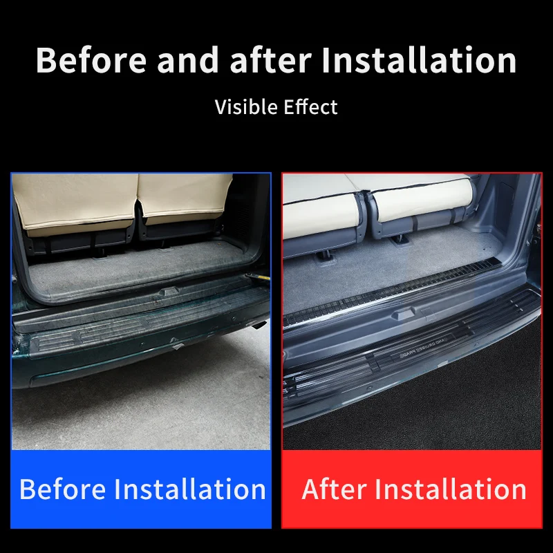 Защитная Накладка на порог задней двери из нержавеющей стали Land Cruiser Prado 120