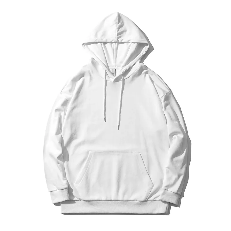 

2021 Spring New Multicolor Comfort Sweatshirt Men Knit Solid Color Hooded Hoodie Pure Cotton Loose Casual Pullover Couple Outfit