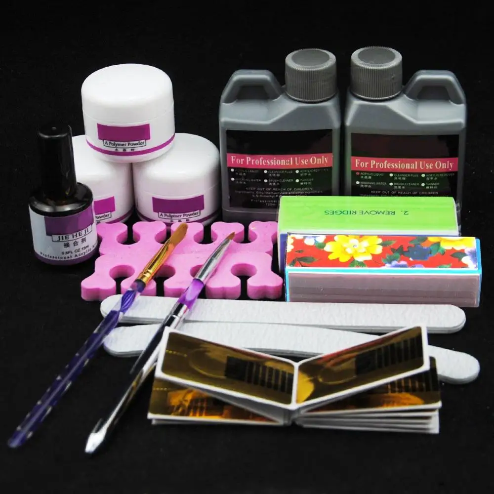 Набор жидких акриловых пудр для маникюра набор украшения ногтей инструменты