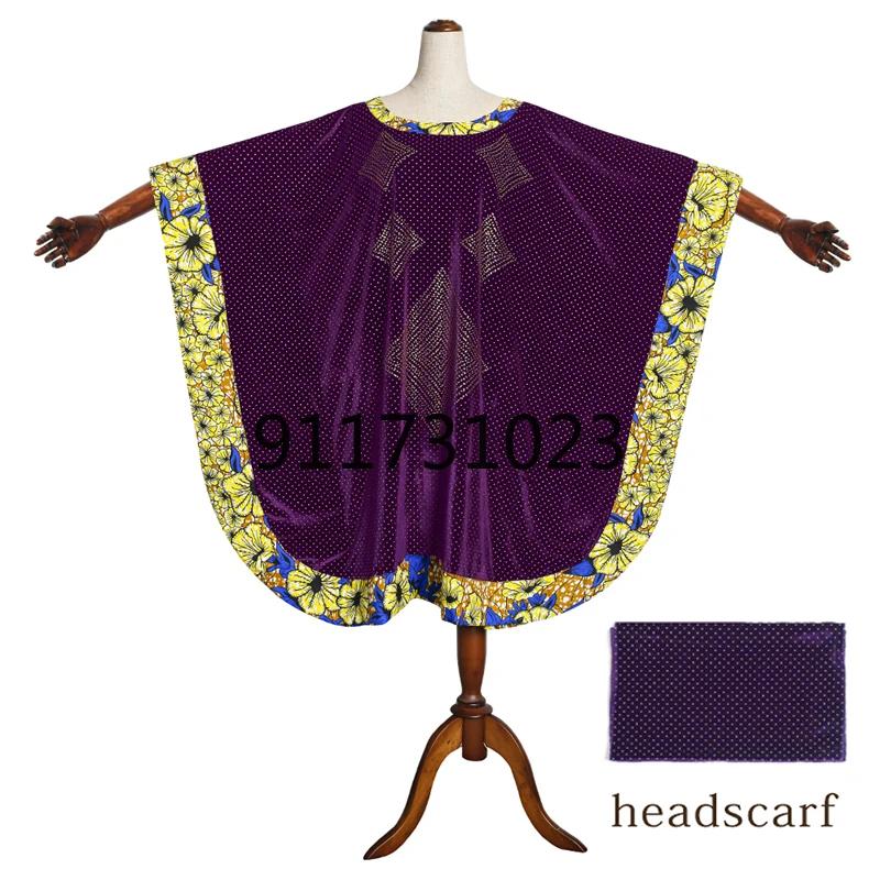 Африканские бархатные платья из Анкары новинка 2022 женское платье + головной