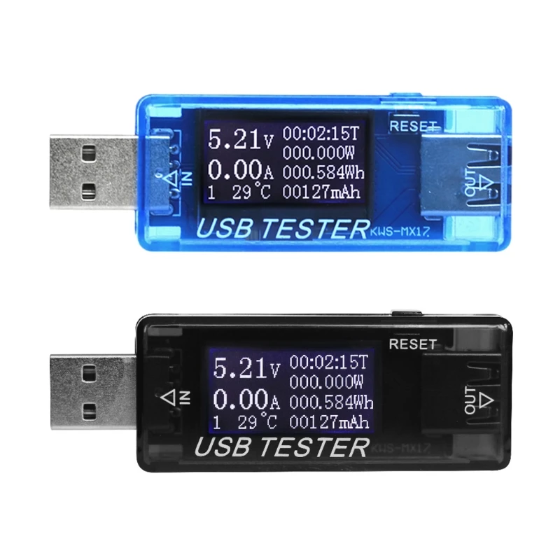 

8 в 1 ЖК-дисплей USB детектор напряжения тока тестер емкости зарядного устройства Измеритель для внешнего аккумулятора Тестер инструментов