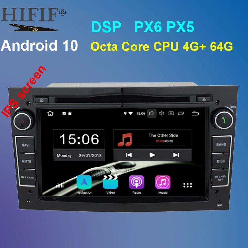 PX6 IPS DSP Octa Core 2din Android 10 автомобильный dvd плеер для Opel Corsa Vectra C D Meriva Vivaro Tigra Signum Radio GPS