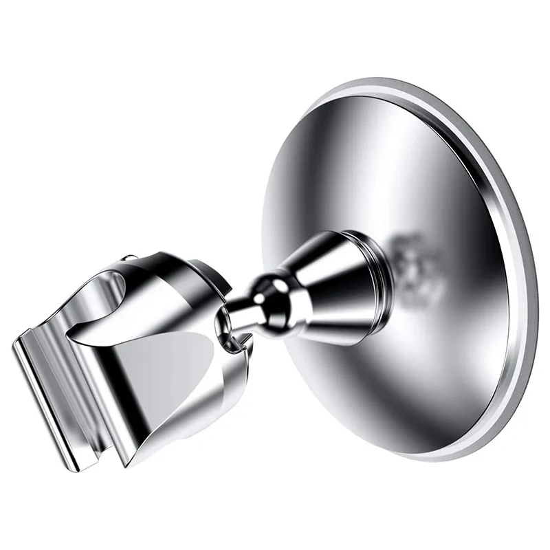 

Elegant Design Plastic Bathroom Shower head Holder Chromeplate Abs Suction Cup No Drill Shower Holder Shower Bracket