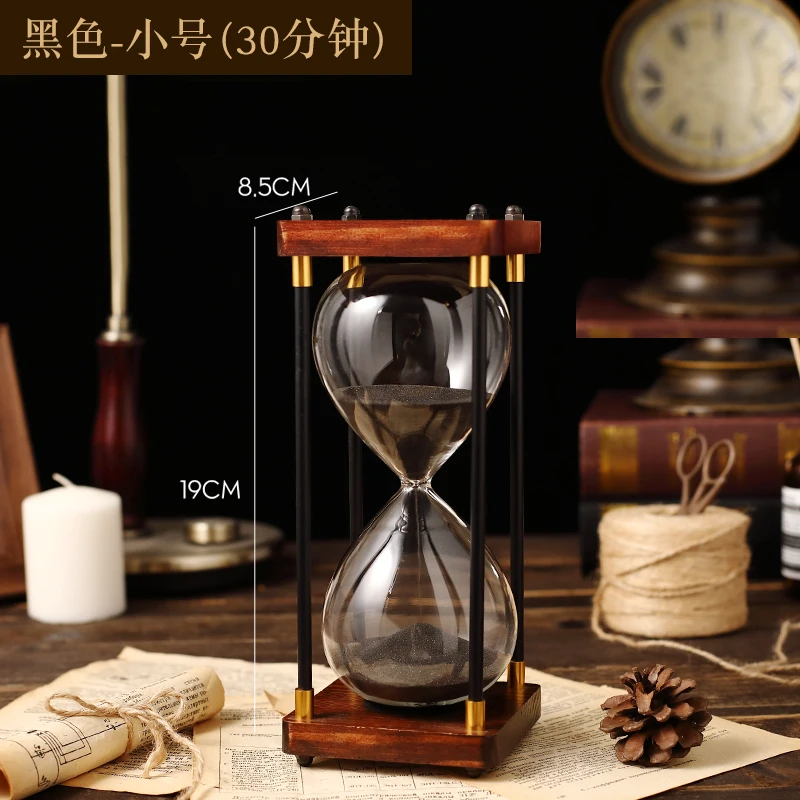 

Retro Time Hourglass Hourglass Placement for Children 30 Minutes 60 Hour Home Living Room Decoration Fall Resistant