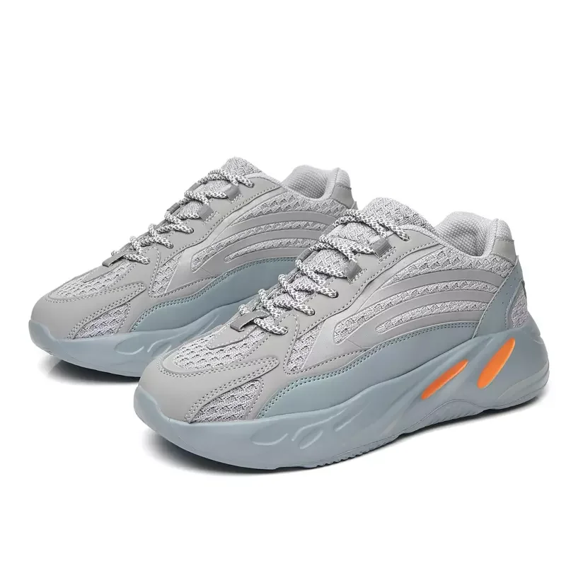 

Reflective platform shoes men's fashion trend breathable casual running men's shoes comfortable sports shoes