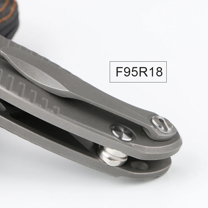 Green Thorn F95 R18 складной нож(3,7") D2 стальное лезвие titanium ручка Открытый инструмент для кемпинга и охоты карман кухонные принадлежности