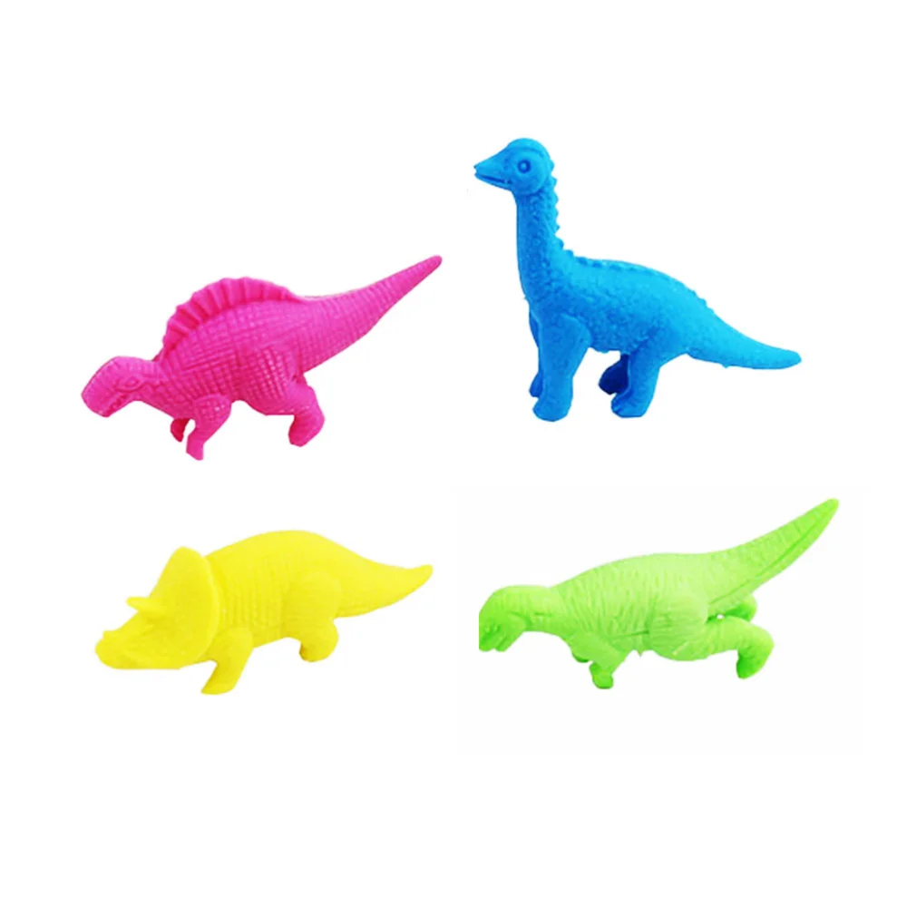 

4pcs Cartoon Erasers Creative Stationery Gift School Supplies Classroom Rewards for Kids Students