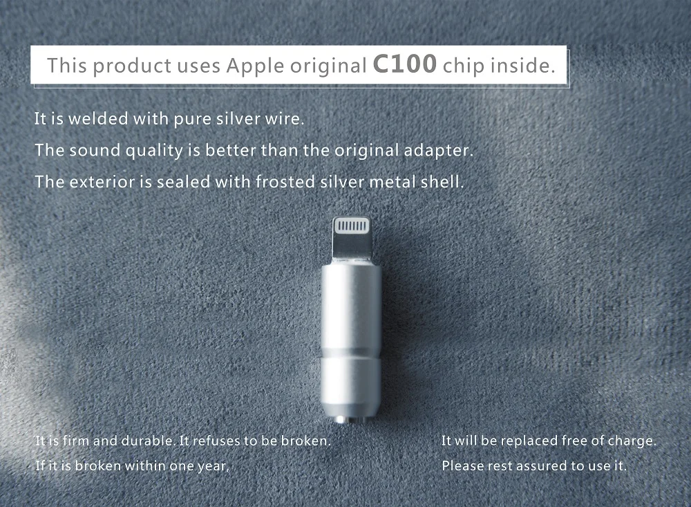 

Lightning to 3.5mm Audio Jack Adapter for iPhone 12 Pro Max, Mini, 11, Xs, Xr, New SE, Original Apple MFi Certificated C100