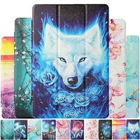 cover for samsung galaxy tab a 10 1 2019 sm t510 t515 cartoon magnetic silk leather coque for samsung tab a 2019 10 1 inch case