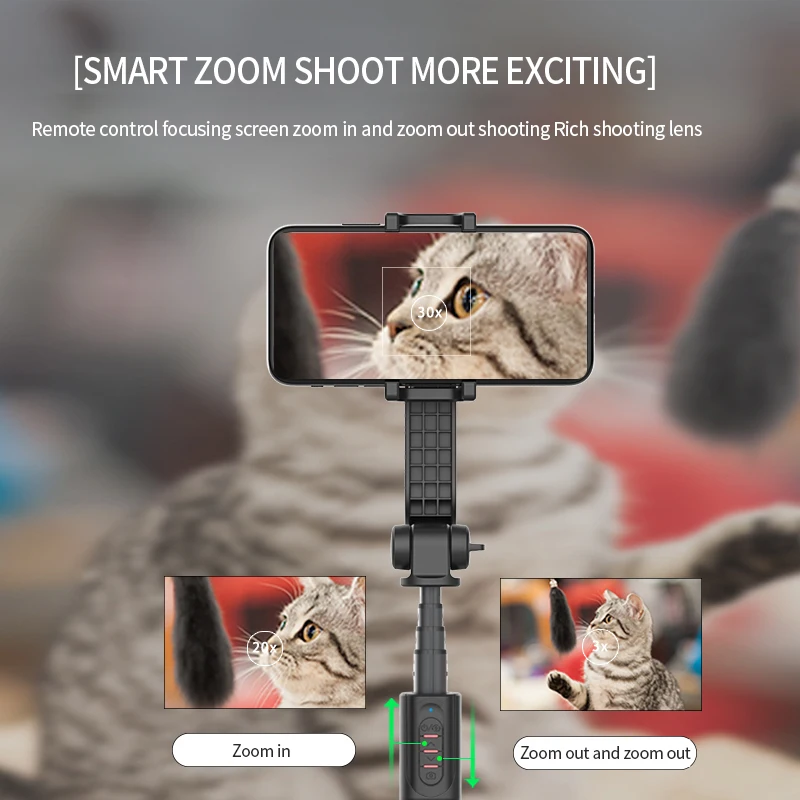 Селфи палка живая стойка вещания видео камера Одиночная ничья PTZ стабилизатор