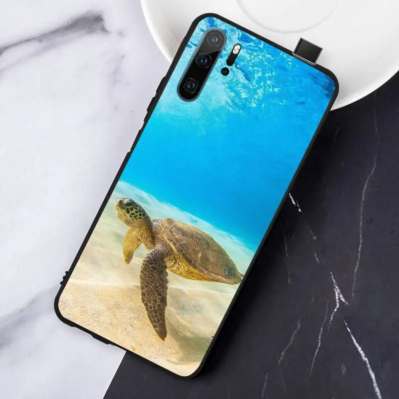 

Cute ocean animal Turtles Phone Case For Huawei honor Mate P 10 20 30 40 i 9 8 pro x Lite smart 2019 nova 5t