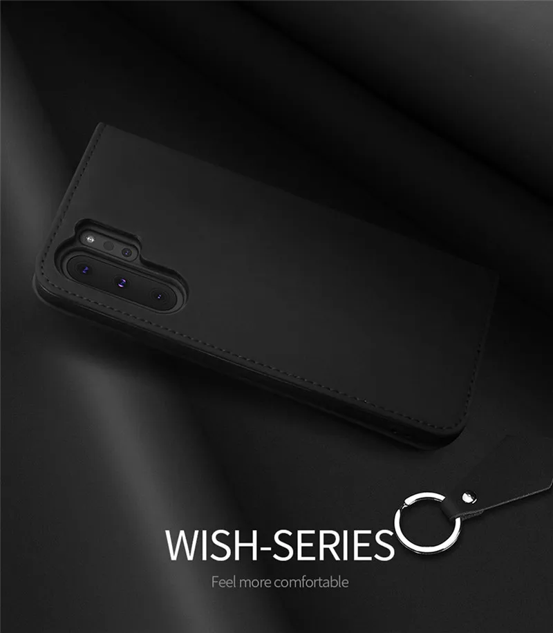 Чехол для samsung Galaxy Note 10 Plus, Роскошный кошелек из натуральной кожи, чехол для samsung Note 10 Plus 5G, бизнес Магнитный флип-чехол