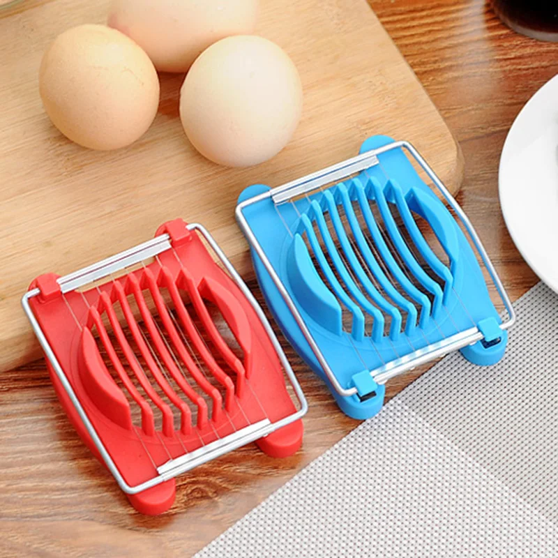 

Stainless Steel Boiled Egg Slicer Egg Slicer Sectioner Cutter Chopper Kitchen Accessories